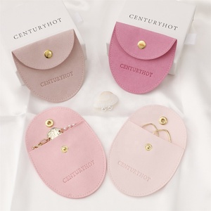Pochette en microfibre PUPPYSEW 8*8cm pour bijoux avec logo, pochette de haute qualité pour bijoux, boucles d'oreilles, collier, bracelet, sac d'emballage - Product Image 6