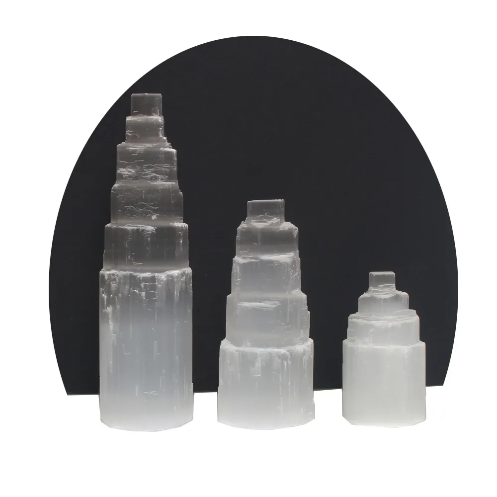 Doğal selenite kristal selenite kulesi şifa taşı selenite özelleştirilebilir
