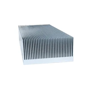공장 맞춤형 알루미늄 6063 T5 라디에이터 딥 프로세싱 히트 싱크 127W * 63H * 200L mm 양극 산화 처리