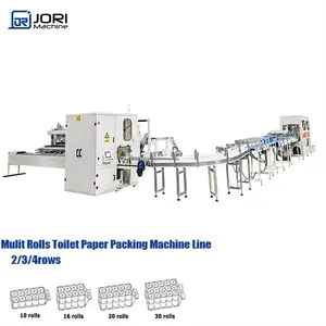 Wc-Papier Full Automatiac Machine Productielijn Verpakkingsmachine Keukenhanddoek Mutil Rolls 48 Rollen Wikkel Dubbel Kanaal Gesneden