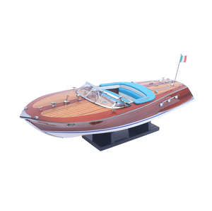 Barcos Decorativos de Madera RIVA ARISTON Europeos con Casco Blanco, Hechos a Mano con Madera Pulida de Alta Calidad, Arte y Coleccionismo para el Hogar, GIA NHIEN - Product Image 1