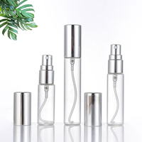 Bon marché de haute qualité 2ml 3ml 5ml 10ml petits flacons d'atomiseur de parfum échantillon bouteille en verre avec pompe de pulvérisation en plastique mini bouteille testeur