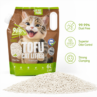 Litière pour chat OK PET en tofu naturel, parfum thé vert, 99 % sans poussière, formule à faible dispersion, matières premières de qualité alimentaire, usine OEM ODM