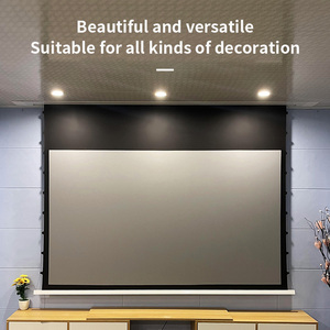 Điện Drop Xuống Lõm Trong Trần Màn Hình Với Trần Ẩn Gắn Màn Hình Máy Chiếu 4K Đen Pha Lê Màu Grey Alr Màn Hình - Product Image 4