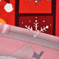 Tissu imprimé en maille de soie de lait à motif de Noël, tissu d'ameublement pour canapé et chaise, motif et taille personnalisés disponibles