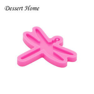 DY0837 Diy Glossy <span class=keywords><strong>Dragonfly</strong></span> Sleutelhanger Siliconen Mal-Craft Epoxy Mallen-Diy Mould Voor Epoxyhars Sieraden Maken - Product Image 2