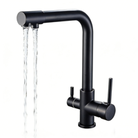 Système de purification d'eau par osmose inverse sous l'évier électrique avec lumière UV, auto-nettoyage, débit de 100 GPD pour l'hôtellerie et l'usage domestique