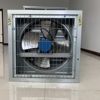 Ventilateur d'extraction industriel en acier à flux axial pour la ventilation des entrepôts Abri de ferme avicole Restaurant Refroidissement des roulements électriques