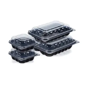 Wholesale Microwavable Food Grade Restaurant To Go Bento Lunch Box Restaurant Plastic Take Away Food Containers