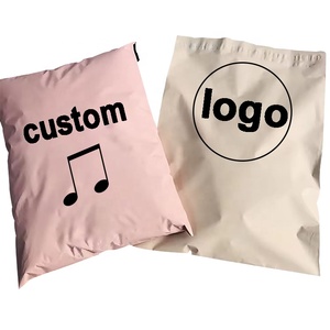 Bolsa de Polietileno para Envíos Rosa y Blanca de Gran Venta con Logotipo Personalizado Impreso a Precio de Fábrica 9*12 19*24 15*15 Bolsa Pequeña de Plástico para Ropa - Product Image 1