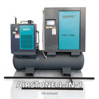 Airstone 22KW 400L Sécheur d'air de réservoir en acier au carbone 15KW 30HP 300L 400L 20HP 20KW Laser Cutter Compresseur Compresseurs industriels