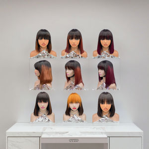 วิกผมมนุษย์ผมเรมี่<span class=keywords><strong>ยาว</strong></span>แบบบราซิลผมมนุษย์100% ผม<span class=keywords><strong>หน้าม้า</strong></span>แบบไม่ใช้กาวสองชั้น - Product Image 4