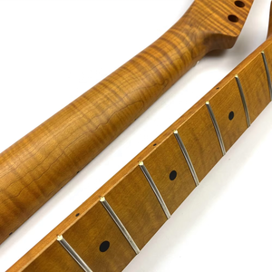Guitarra TL de 25.5" con acabado Nitro personalizado, mástil de arce flameado tostado y diapasón de arce - Product Image 5
