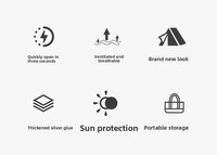 Tente yourte hexagonale pliable et portable pour l'extérieur, ensemble d'équipement de camping en tissu Oxford épaissi, imperméable, 1000-1500 mm, quatre saisons