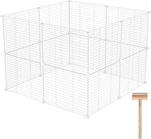 <span class=keywords><strong>DIY</strong></span>小型動物用ペットサークル 鉄製ケージ 犬猫用 室内用 携帯式ヤードフェンス - Product Image 1