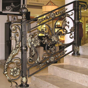 Rampe d'escalier en <span class=keywords><strong>acier</strong></span> de luxe, rampes en <span class=keywords><strong>acier</strong></span> <span class=keywords><strong>forgé</strong></span>, photos de rampes d'escalier en <span class=keywords><strong>fer</strong></span> <span class=keywords><strong>forgé</strong></span> pour escaliers - Product Image 3