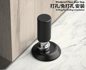 Nouveau type d'aspiration de <span class=keywords><strong>porte</strong></span> <span class=keywords><strong>sans</strong></span> perçage, forte aspiration magnétique au sol pour chambre à coucher, butée de <span class=keywords><strong>porte</strong></span> coupe-vent pour salle de bain - Product Image 4