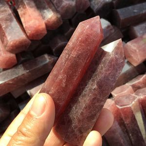 Bán Buôn Dâu Tự Nhiên Thạch Anh Điểm Chữa Bệnh Tinh Thể Thạch Anh Wands Cho Trang Trí - Product Image 5