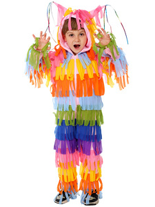 <span class=keywords><strong>Costume</strong></span> de Piñata multicolore pour enfants, tenue amusante de carnaval mexicain pour Halloween et les fêtes d'anniversaire - Product Image 2