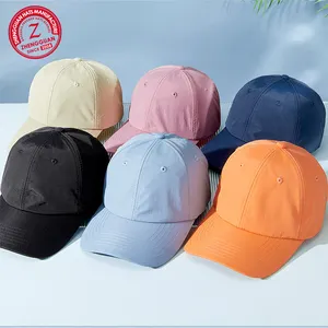 Topi bisbol warna polos buatan khusus Label pribadi, topi olahraga bisbol grosir dengan Logo bordir