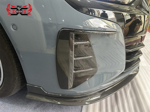 Canards avant en fibre de carbone sèche PU-Design pour <span class=keywords><strong>Audi</strong></span> E-TRON GT, séparateur de pare-chocs style F, kit carrosserie de mise à niveau, excellent rapport qualité-prix - Product Image 3