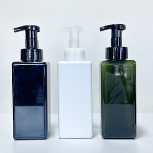 Square Mousse Foam Dispenser 250ml 450ml Face Wash Foam <b>Pump</b> <b>Bottle</b> Foaming Hand Soap <b>Bottle</b> <b>Pump</b> - Product Image 3