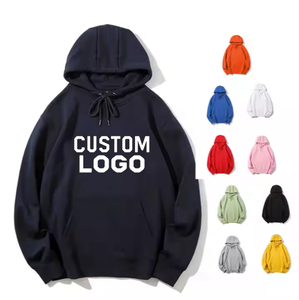 High Quality 100% Polyester Thick Blank 240GSM Oversized Fleece Custom Print Wholesale Factory Custom Logo Men's Hoodie - Product Image 1