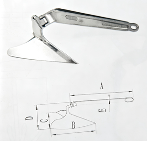 Ancre Delta Robuste en Acier Inoxydable, Conception Sans Queue pour <span class=keywords><strong>Navire</strong></span>, Acier Moulé <span class=keywords><strong>de</strong></span> Qualité Marine, Matériel Certifié CCS ABS - Product Image 5