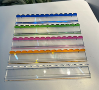 Supports magnétiques pour tuiles de Mahjong en acrylique de haute qualité, bords incurvés, accessoires de jeu de Mahjong pour divertissement à domicile
