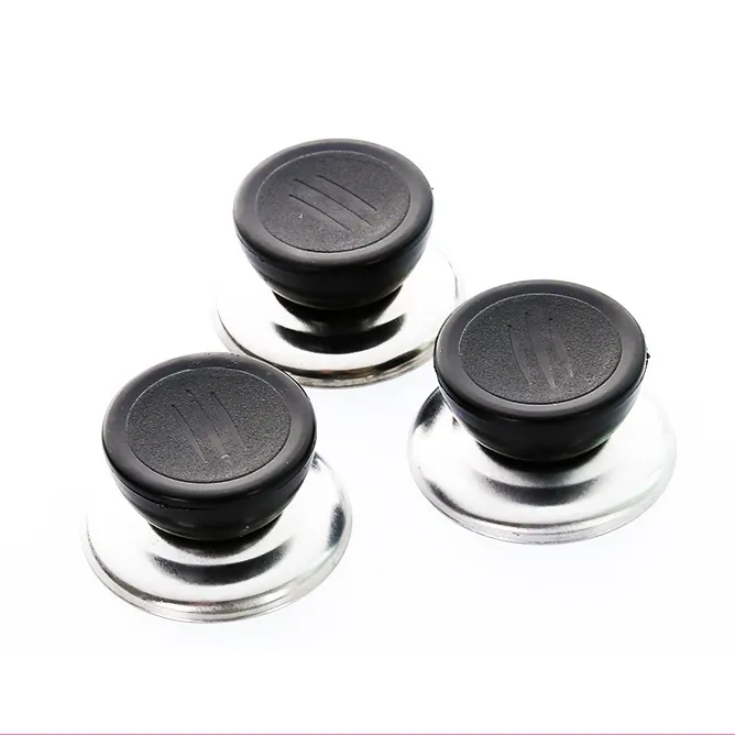 Stainless Steel Bakelite Pot Lid Knob Handle Pot Heat Resistant Black For Cookware