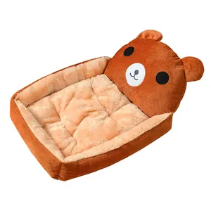 Moda yeni varış toptan ucuz 3D karikatür köpek yatağı kumaş