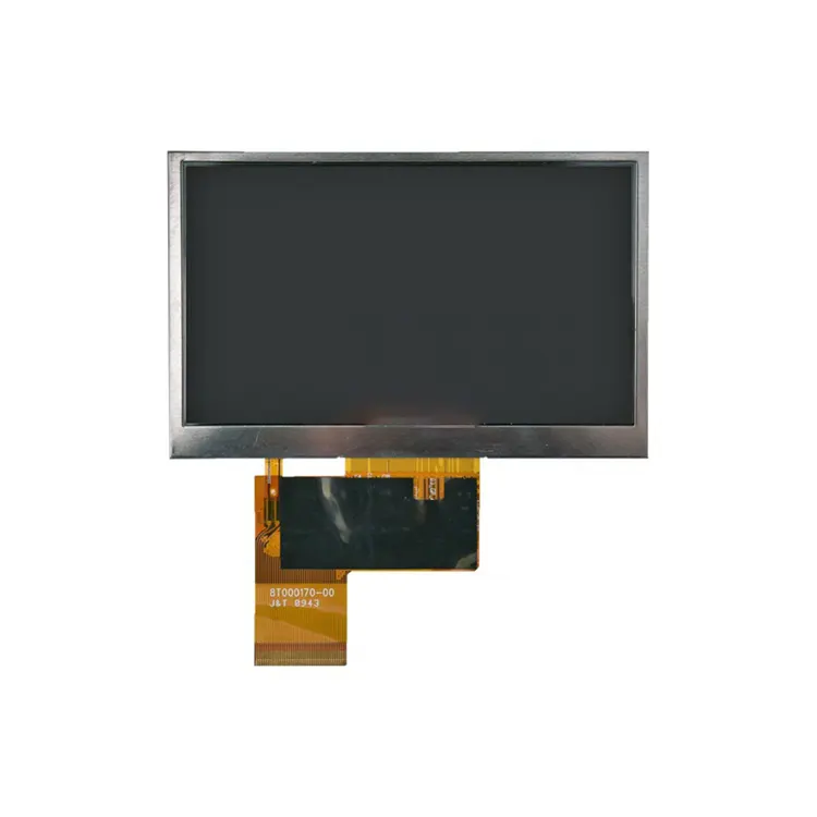 Tianma 4.3 인치 RGB 모듈 TM043NBH02 480x272 WQVGA TFT LCD 스크린 (4 선 저항 터치 포함)