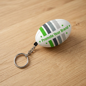 Porte-clés de rugby en caoutchouc personnalisé cadeau d'affaires promotionnel porte-clés personnalisé pour la publicité pour porte-clés - Product Image 1