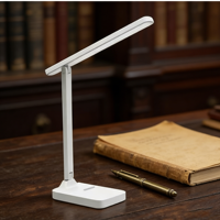 Lampe de lecture LED à piles, lampe de bureau tactile pour la protection des yeux, pour l'étude, la maison, le bureau, l'école