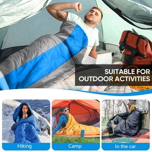 Saco de Dormir Impermeable para Exteriores de Alta Calidad 190T, Saco de Dormir para Camping, Cómodo, Ligero y Portátil - Product Image 6