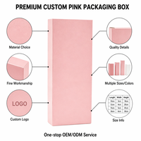 Boîtes d'emballage personnalisées de luxe pour gloss à lèvres rose et crayon à lèvres, durables pour les collections de créateurs