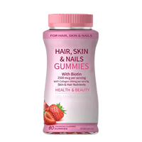 Gummies de biotine et collagène OEM avec acide hyaluronique et vitamine C pour la beauté de l'intérieur (cheveux, peau, ongles) – Sans OGM, marque privée, personnalisables