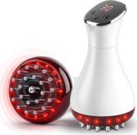Brosse de massage électrique portable OEM à chauffage rapide pour méridiens, massage par vibration, raclage corporel et sculpture abdominale