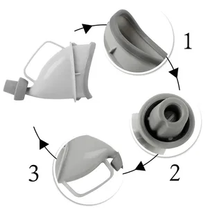 En gros, Urinoirs portables d'urgence en plastique, design tendance, pour tente de camping et voyage, avec entonnoir de miction féminin, sans électricité - Product Image 2