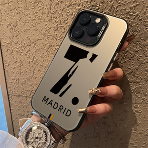 # Funda para iPhone con Silueta de 7 Jugadores de Fútbol de <span class=keywords><strong>Madrid</strong></span>, Funda Antigolpes Compatible con la Serie iPhone 17/16/15/14/13 ProMax - Product Image 4