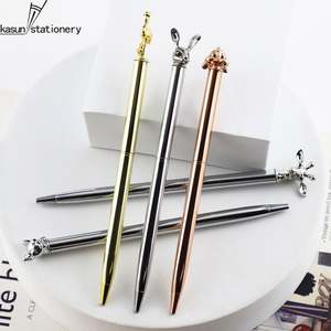 Bolígrafo de Metal con Cabeza de Animal Adorable, Diseño Personalizable, Cuerpo Metálico de Lujo, Regalo Promocional para Niños y Oficina - Product Image 3