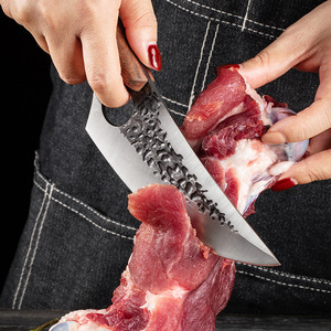 Couteau de <span class=keywords><strong>cuisine</strong></span> pliant en acier inoxydable forgé à la main avec un couteau de poche à manche droit pour une utilisation dans la <span class=keywords><strong>cuisine</strong></span> de l'abattoir - Product Image 3