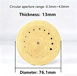Caja de herramientas de reparación de relojes de madera de boj con asiento fijo con y sin agujeros, herramientas de relojero para reparación de piezas de reloj - Product Image 3