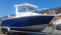 Yacht sportif de luxe en aluminium à cabine cuddy, entièrement soudé, de conception nouvelle, 6,25 m (21 pi), certifié pour arbre de popa de 25 po