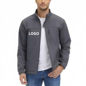Veste Soft-Shell pour homme haut de gamme sur mesure-Doublure polaire, Coupe-vent isolant imperméable léger et chaud, - Product Image 1