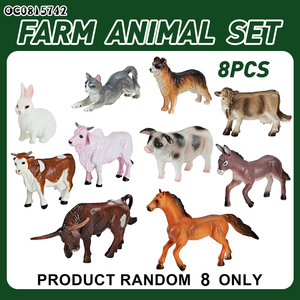 Jouets animaux de ferme simulés 8 pièces pour enfants - Product Image 2
