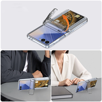Pour Samsung Galaxy Z Flip 7 porte-carte étui multi-fonctionnel Invisible support pliant charnière 3in1 housse de téléphone