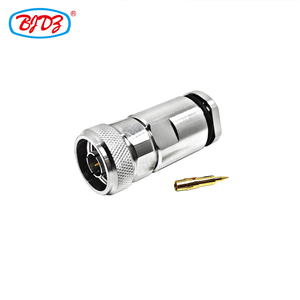 Connecteur coaxial RF droit à pince mâle N pour câble LMR400 RG8 en laiton – En stock - Product Image 3