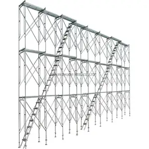 H-Typ-Rahmengerüst-Set Eisen-Stahl-Rahmen Bauwerk mobiler Gehweg H-Rahmengerüst