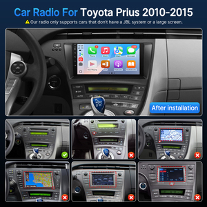 Autoradio <span class=keywords><strong>d</strong></span>'usine avec Carplay et Android Auto, lecteur stéréo de voiture F133 BT avec rétroviseur pour Toyota Prius - Product Image 2